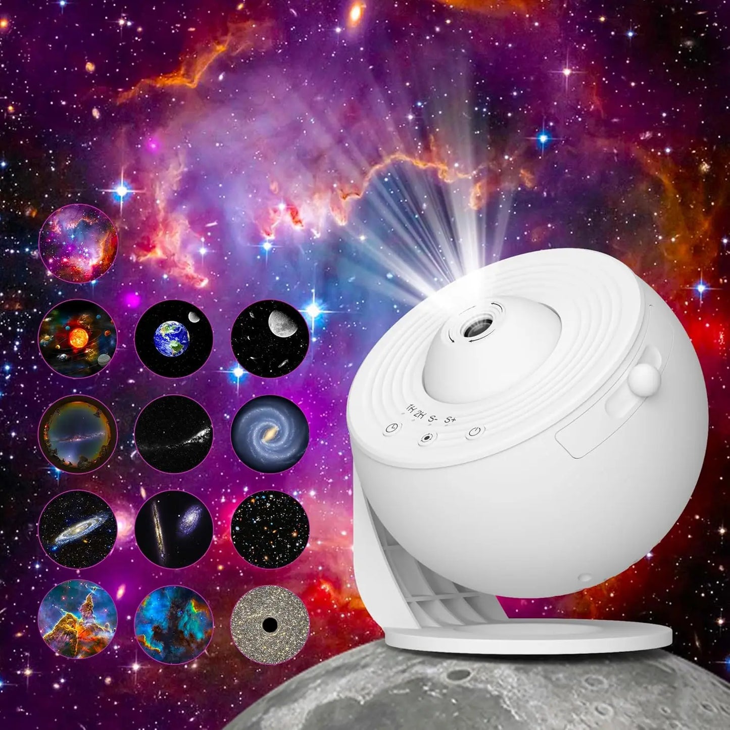Aiopp Galaxy Projector For Bedroom With HD Images And Adjustable LED Light