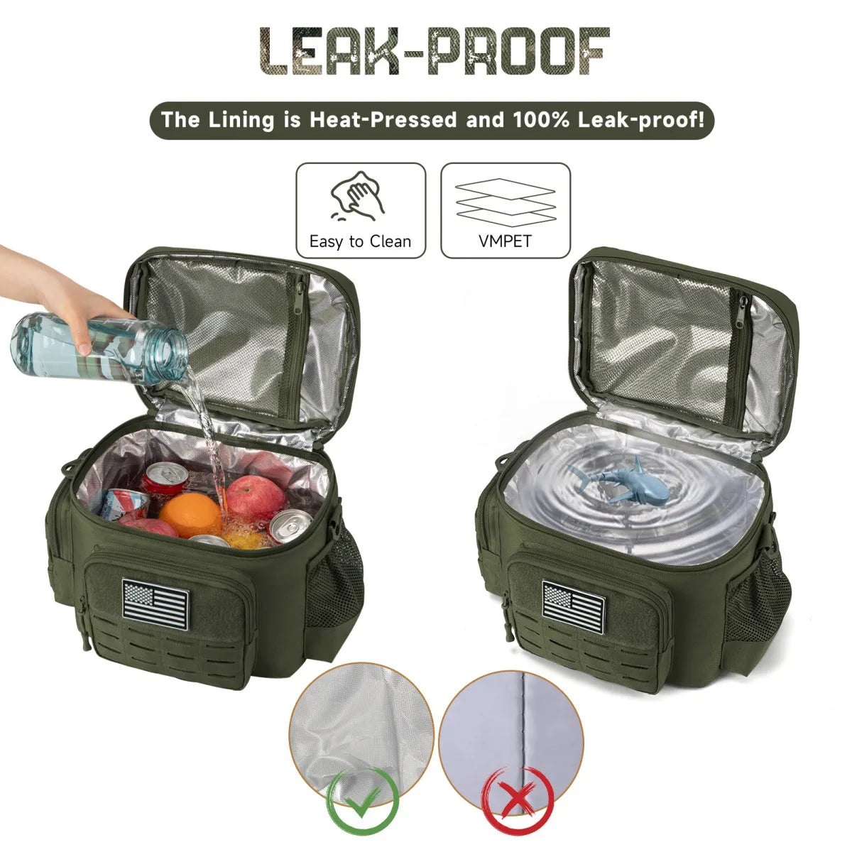 ReFire Gear Tactical Lunch Box Unisex Heavy Duty Insulated Bag