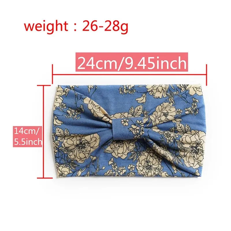 Bohemian Yoga Hairpie Sweat Absorbing Elastic Cotton Headband For Women