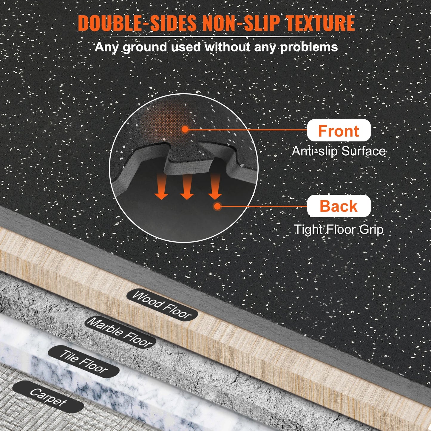 Interlocking EVA Foam Rubber Gym Floor Mats Waterproof