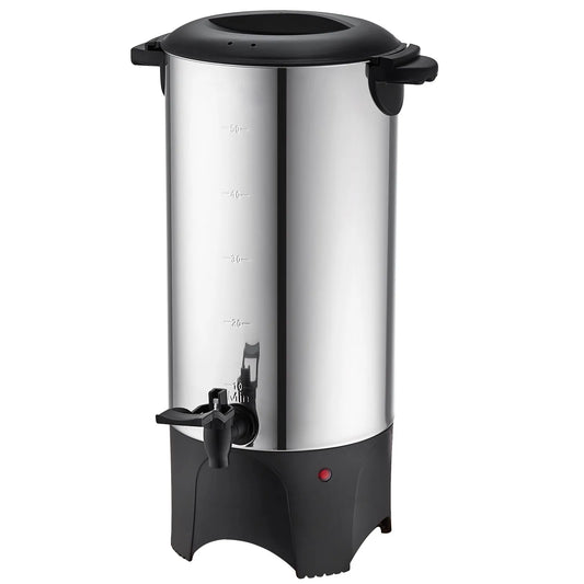 SucceBuy Commercial Coffee Urn Stainless Steel 1000W Electric