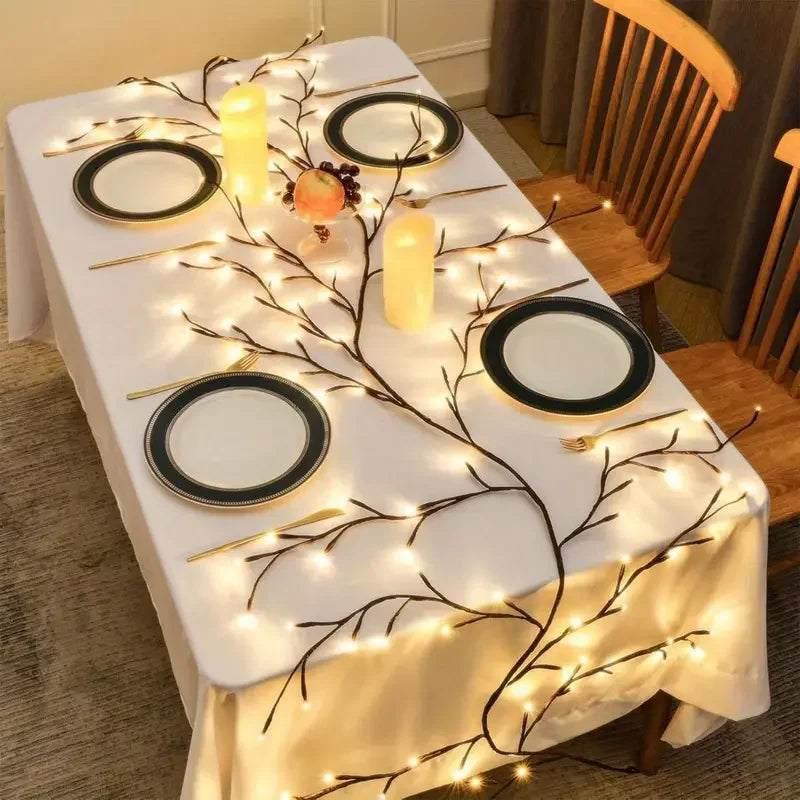 NONECN 7.5ft USB Powered Christmas LED Branch Lights Indoor Decor