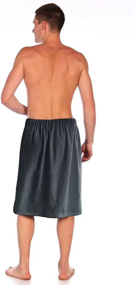 Men's Quick Dry Bath Towel With Adjustable Wrap For Gym