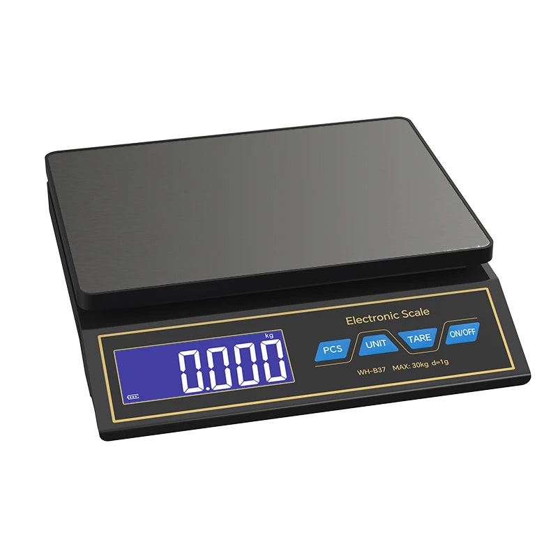 Weiheng LCD Digital Kitchen Scale 30kg 1g Stainless Steel