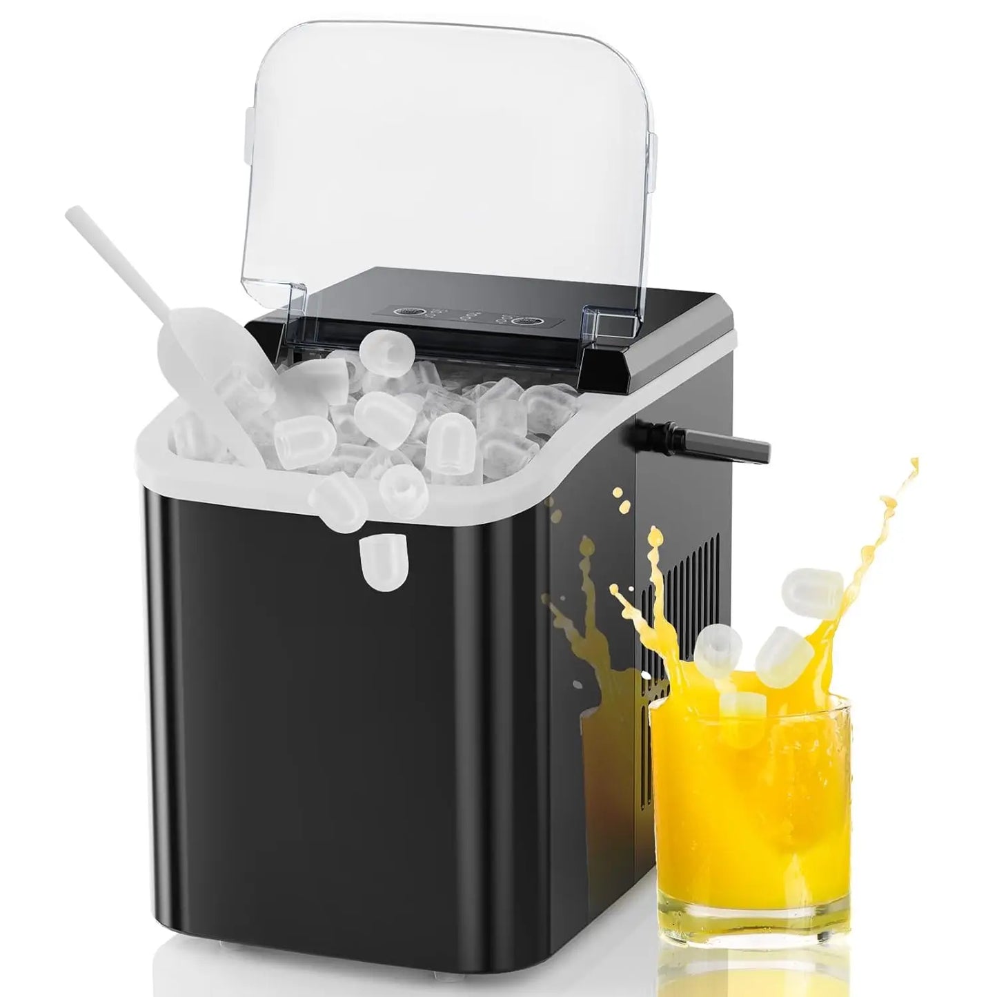 Portable Ice Maker for Home Kitchen RV Camping Auto Clean