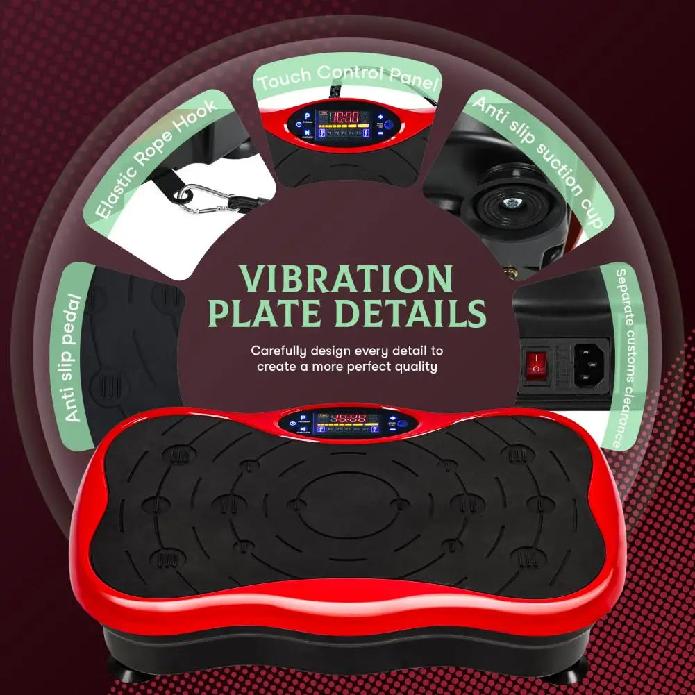 Power Waver Vibration Plate Exercise Machine, Vibrating Plate Machine for Lymphatic Drainage, Whole Body Vibration Plate Machine