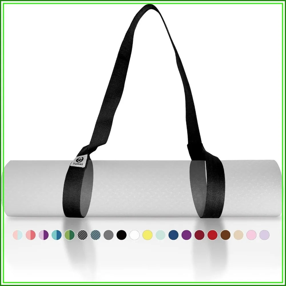 Adjustable Yoga Mat Strap (2 Sizes) – Extra Thick, Comfy Texture, Mat Not Included