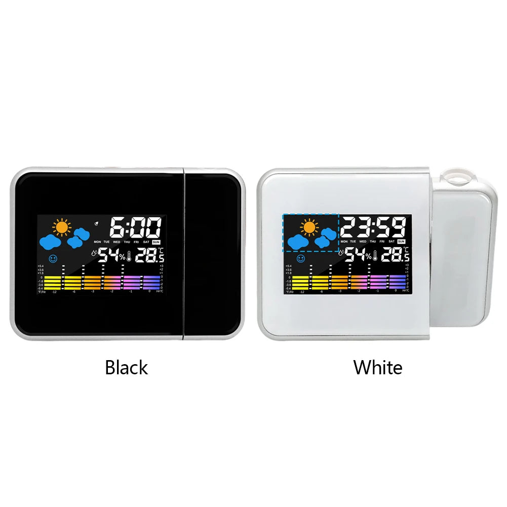 APWIKOGER Smart Alarm Clock With Night Backlight Projection