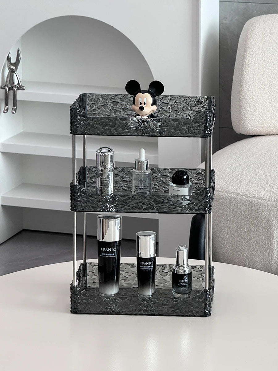 Transparent Acrylic Shower Organizer Three-Tier Shelves