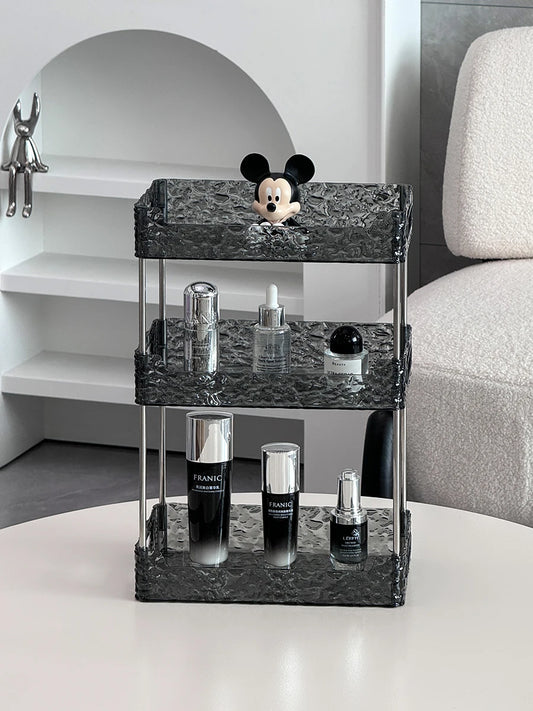 Transparent Acrylic Shower Organizer Three-Tier Shelves