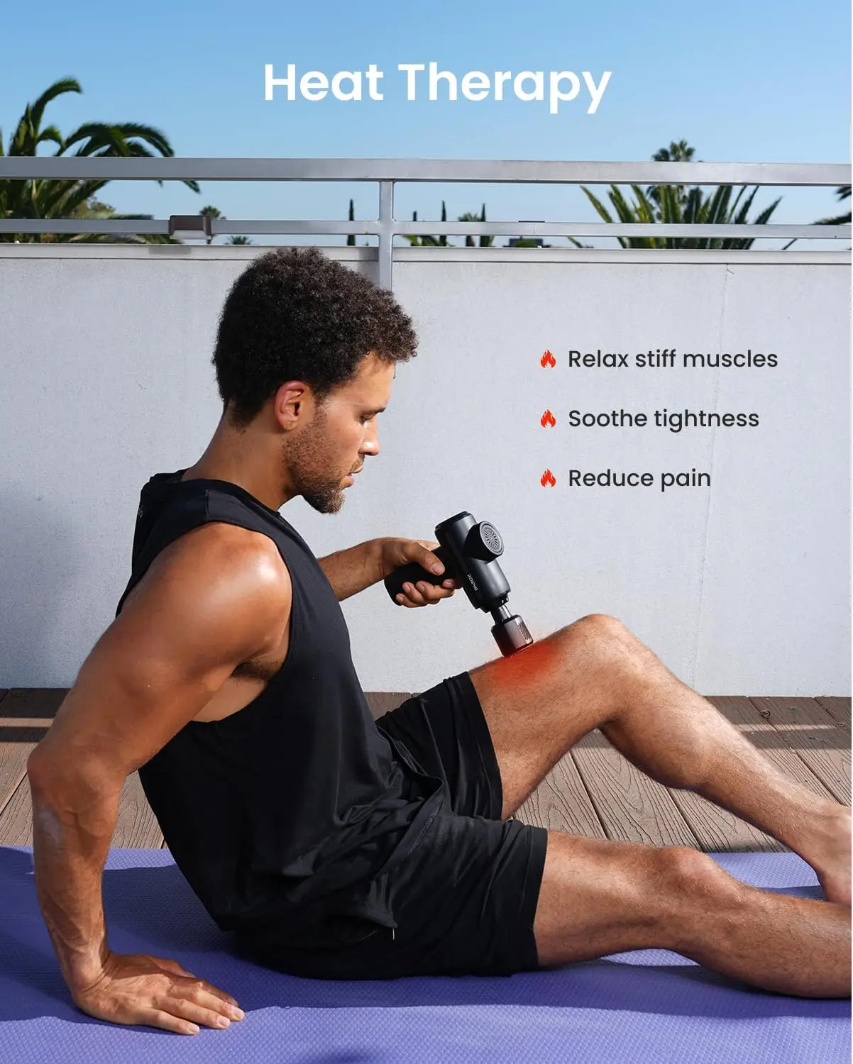 2026 Upgraded Thermacool Massage Gun with Heat & Cold Therapy, Deep Tissue Percussion for Athletes & Professionals
