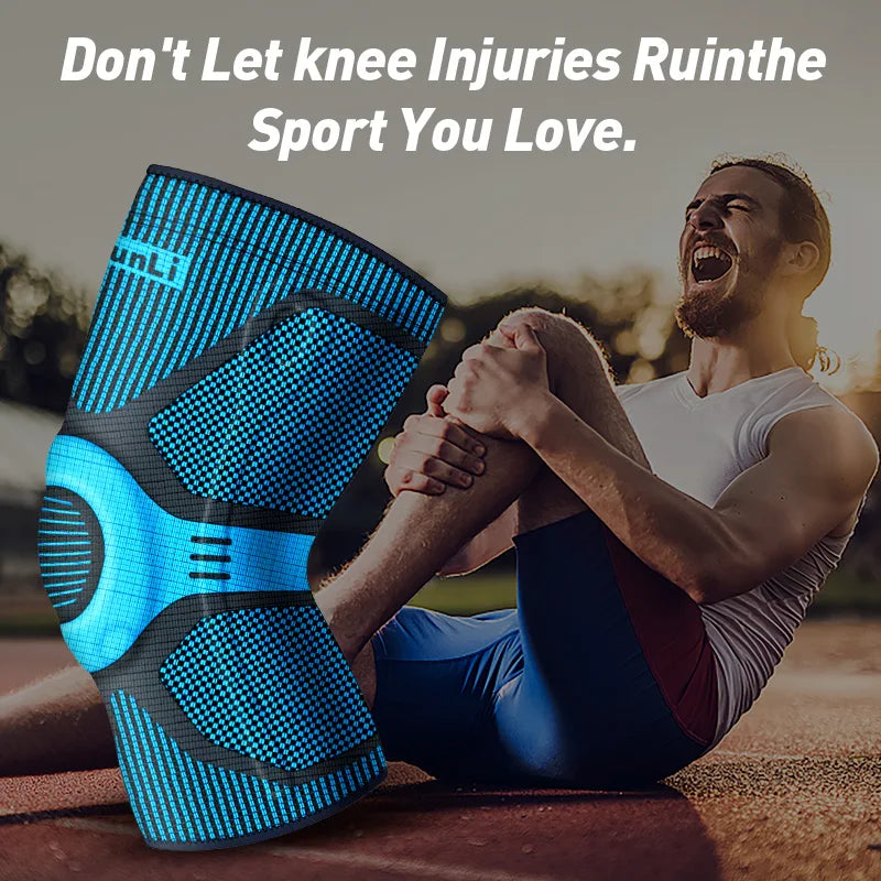 Knee Brace With Silicone Spring Support For Running And Basketball