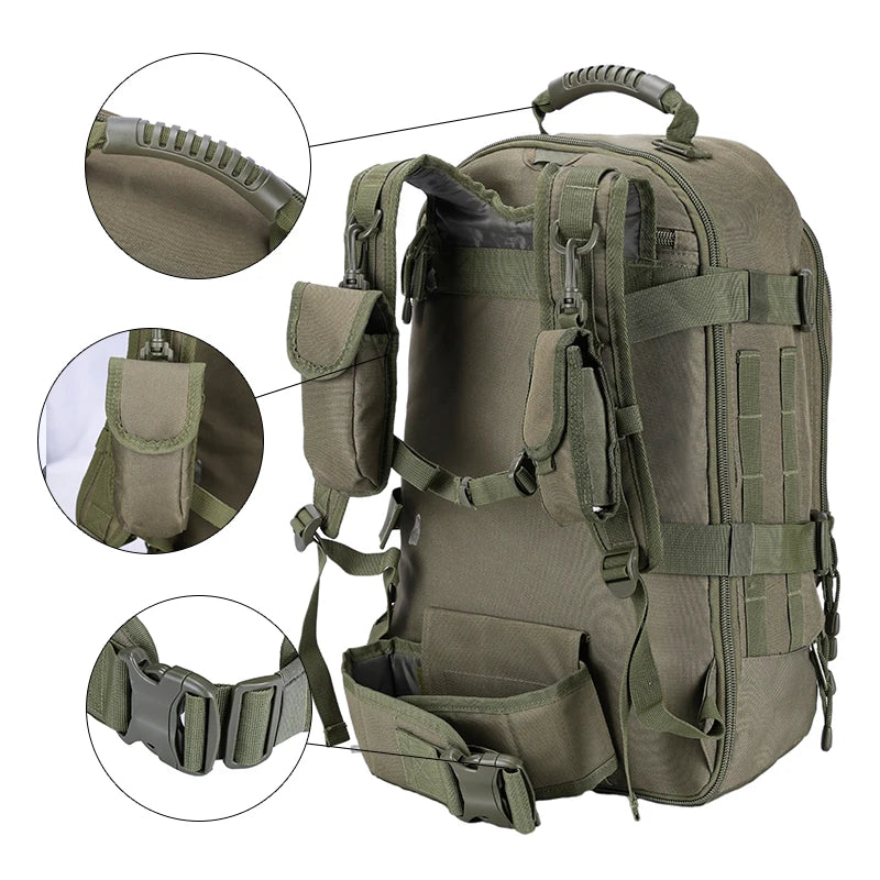 LQARMY Tactical Backpack Molle Army 3 Day Assault Pack