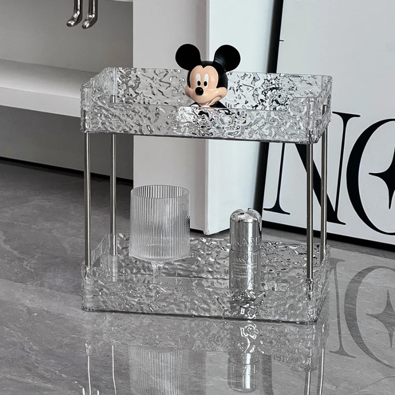 Transparent Acrylic Shower Organizer Three-Tier Shelves