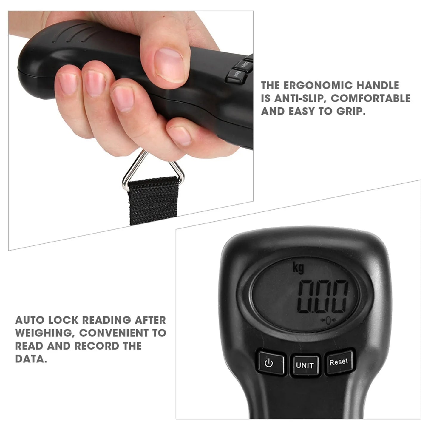 OCS-8 44kg Portable Travel Luggage Scale With LCD Display