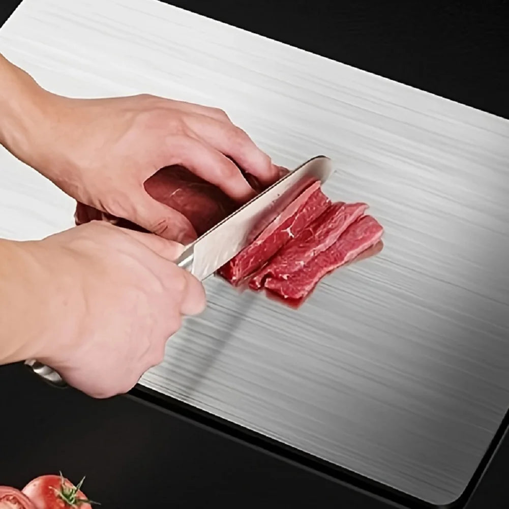 Alloet Double Sided Titanium Cutting Board With Handle