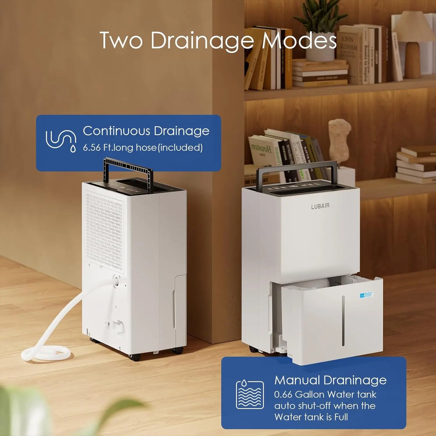 Energy Star Dehumidifier For Living Room Basement With Drain Hose