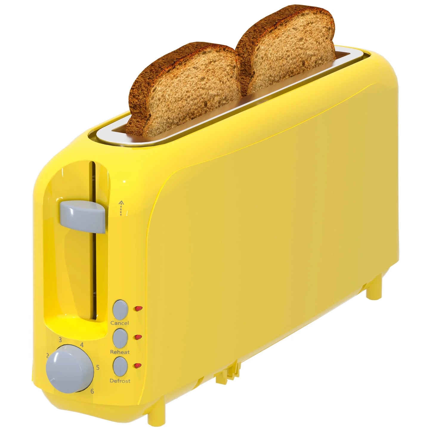 YUKOOL Toaster With Auto Shutoff 6 Shade Settings Removable Tray