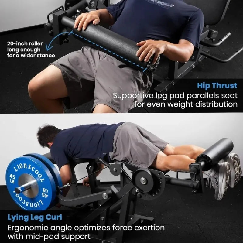 Leg Extension And Curl Machine V4.0 1100lbs Capacity