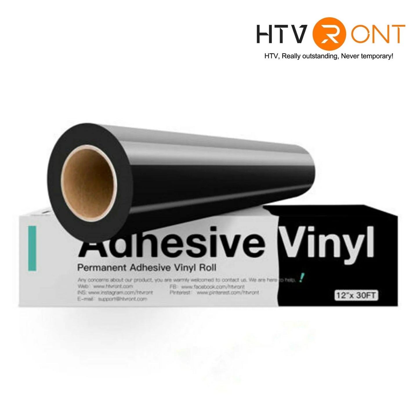 HTVRONT Glossy Permanent Adhesive Vinyl Roll for Cricut Craft Cutter