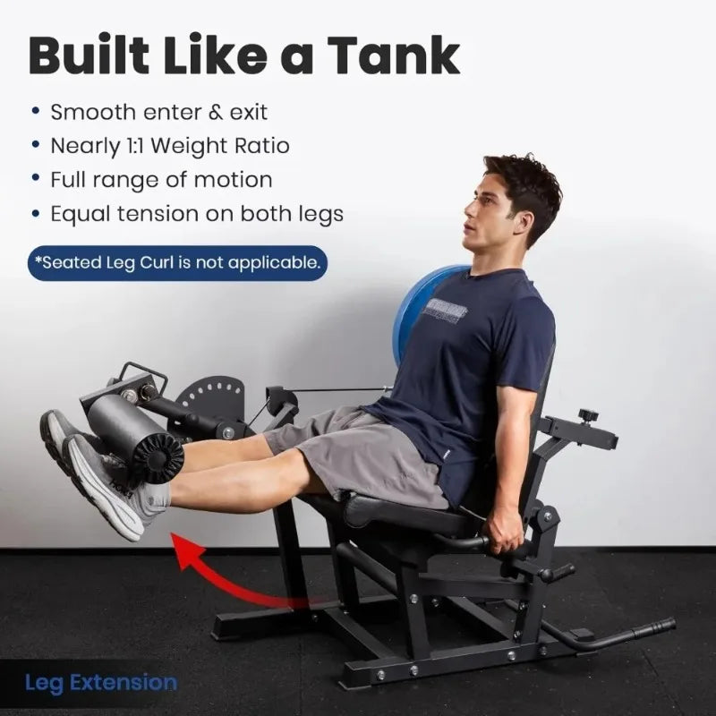 Leg Extension And Curl Machine V4.0 1100lbs Capacity