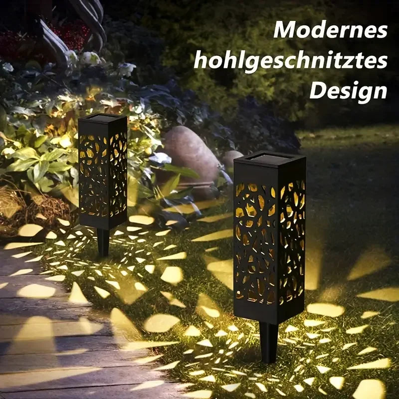 KEWEN 6PCS Solar Powered LED Garden Stake Lights Waterproof