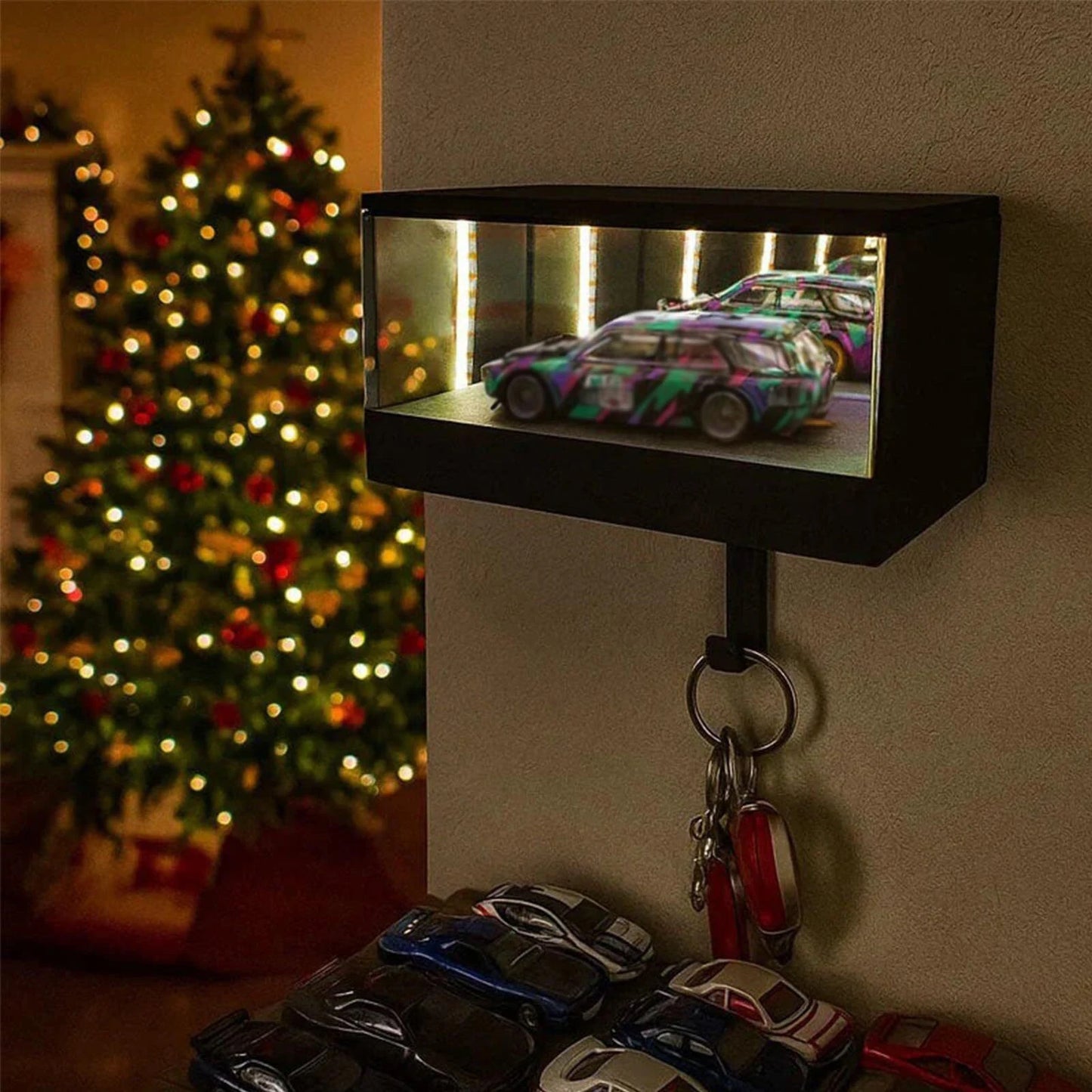 Car Key Organizer Wall Mount Garage Key Holder For Enthusiasts