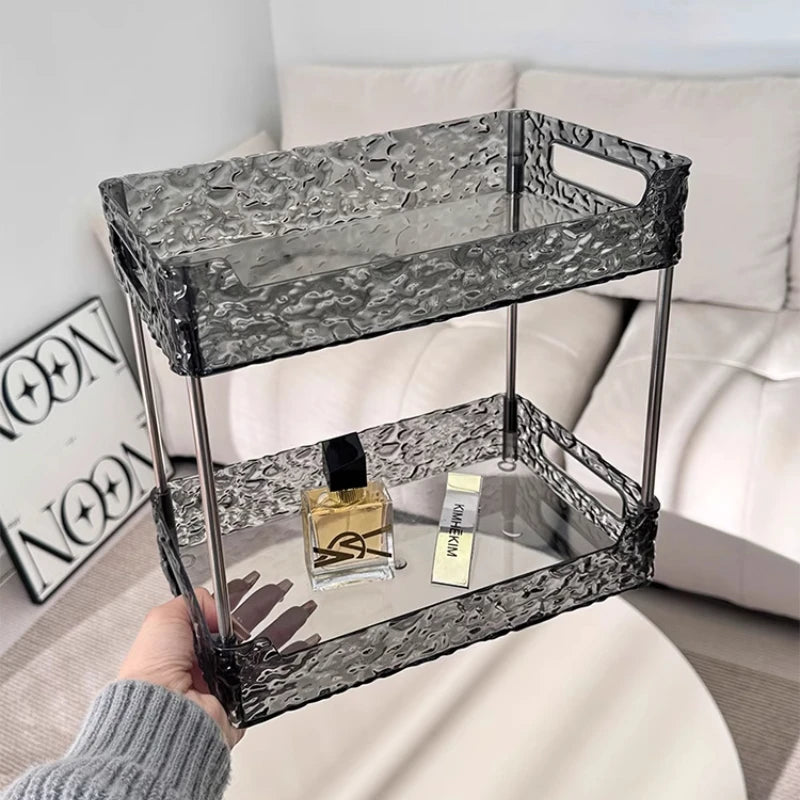 Transparent Acrylic Shower Organizer Three-Tier Shelves