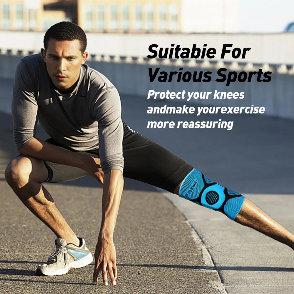 Knee Brace With Silicone Spring Support For Running And Basketball