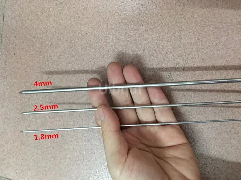 Uibqut Stainless Steel Skewers Set 10 Pack For Barbecue Grilling