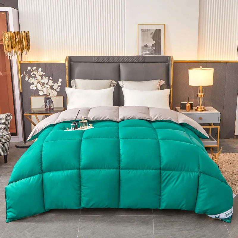 EGW Fluffy Goose Down Like Lightweight Comforter Quilt