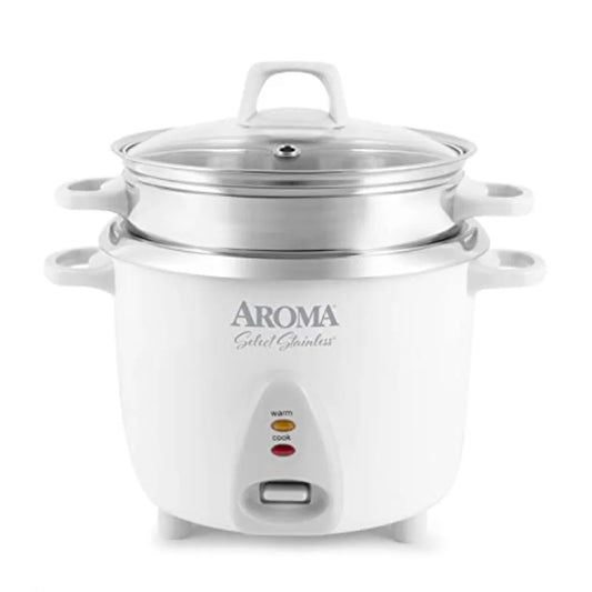OLOEY Rice Cooker Stainless Steel Food Steamer OneTouch Keep Warm