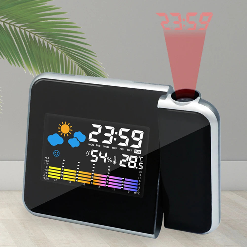 APWIKOGER Smart Alarm Clock With Night Backlight Projection