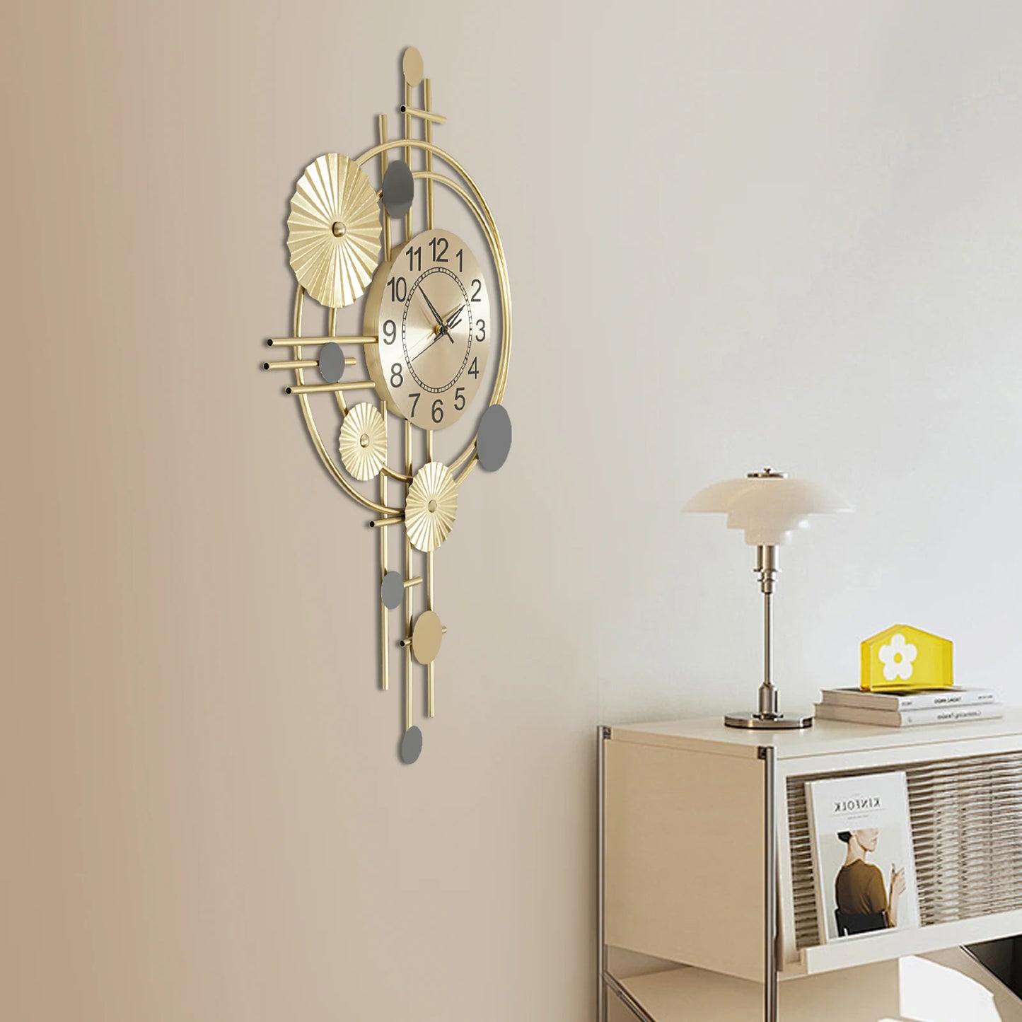 Decorative Wall Clock Silent Non Ticking For Living Room
