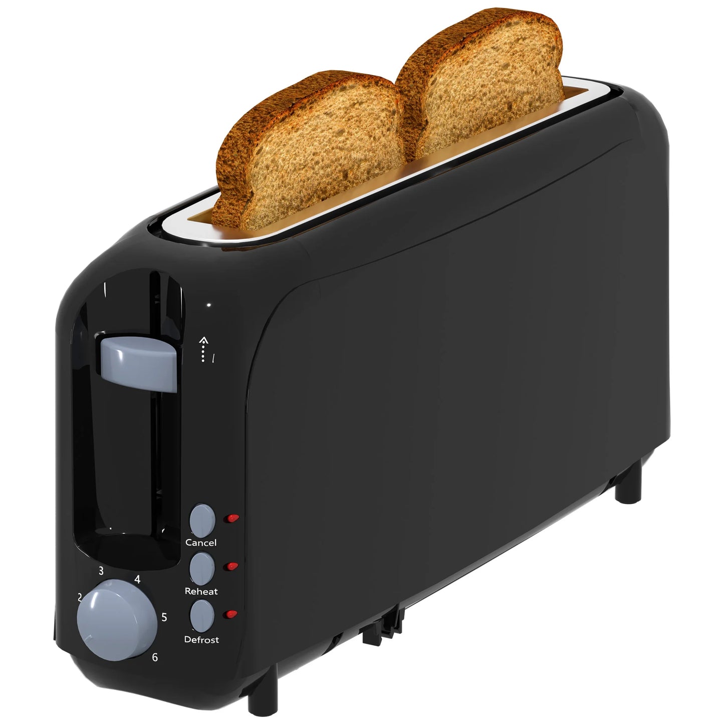 YUKOOL Toaster With Auto Shutoff 6 Shade Settings Removable Tray