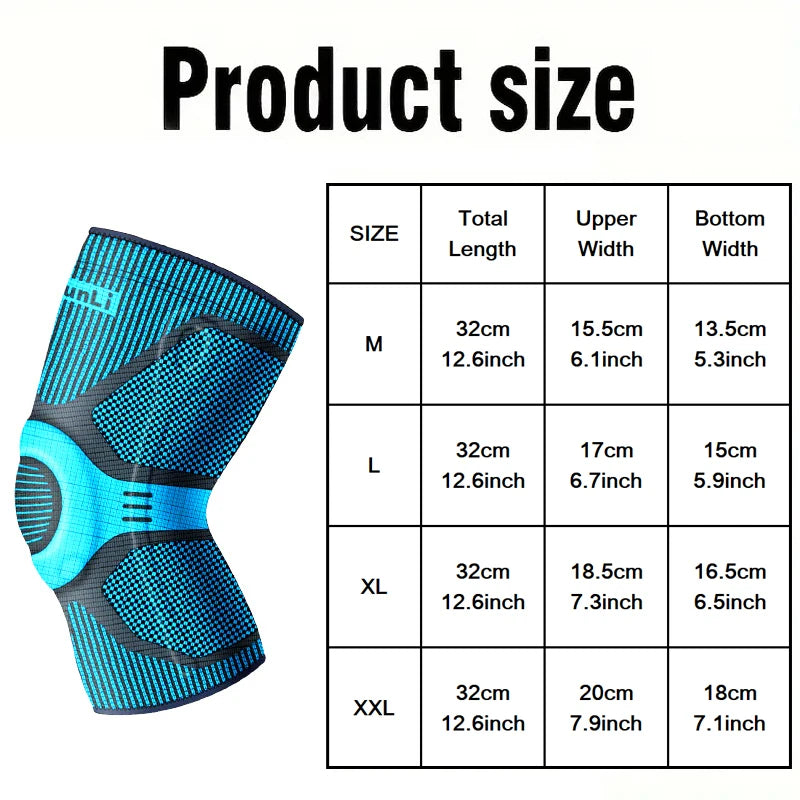 Knee Brace With Silicone Spring Support For Running And Basketball