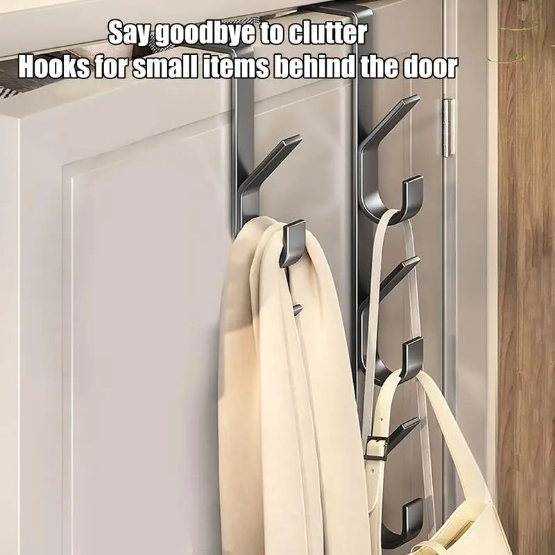 Carbon Steel Door Hanger Over The Door Hooks Versatile Clothes Storage