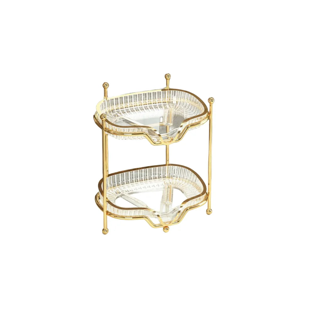 Lightweight Luxury Double Layer Soap Holder With Metal Bracket Bathroom