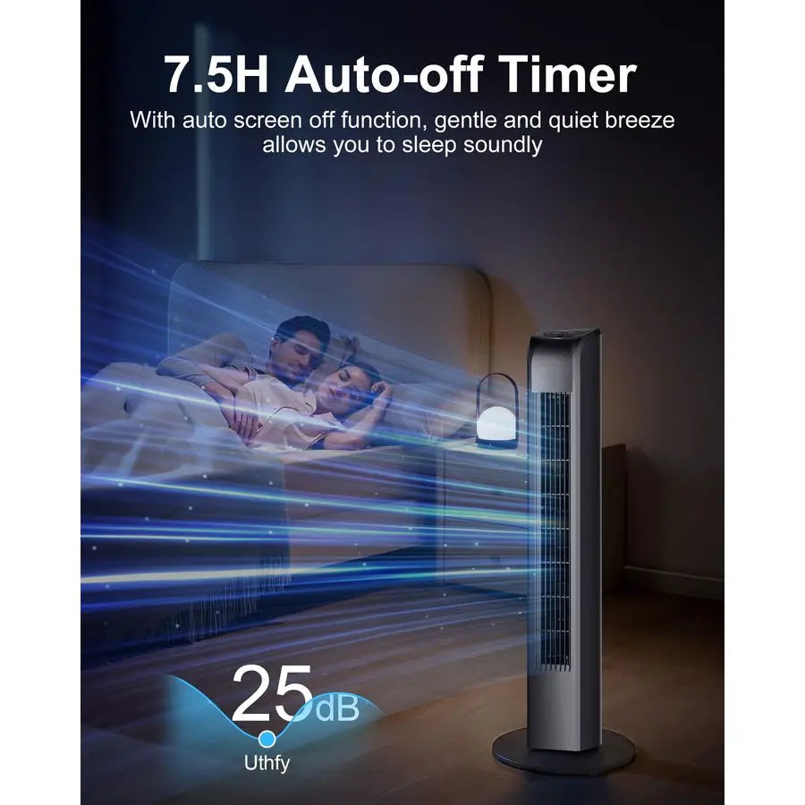 Oscillating Tower Fan With Remote Control For Home Office Use