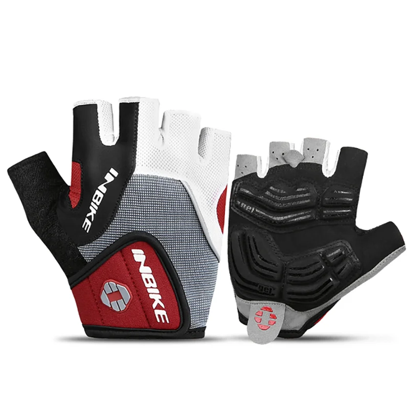 INBIKE Mens Summer Cycling Gloves Half Finger Road Shockproof Breathable