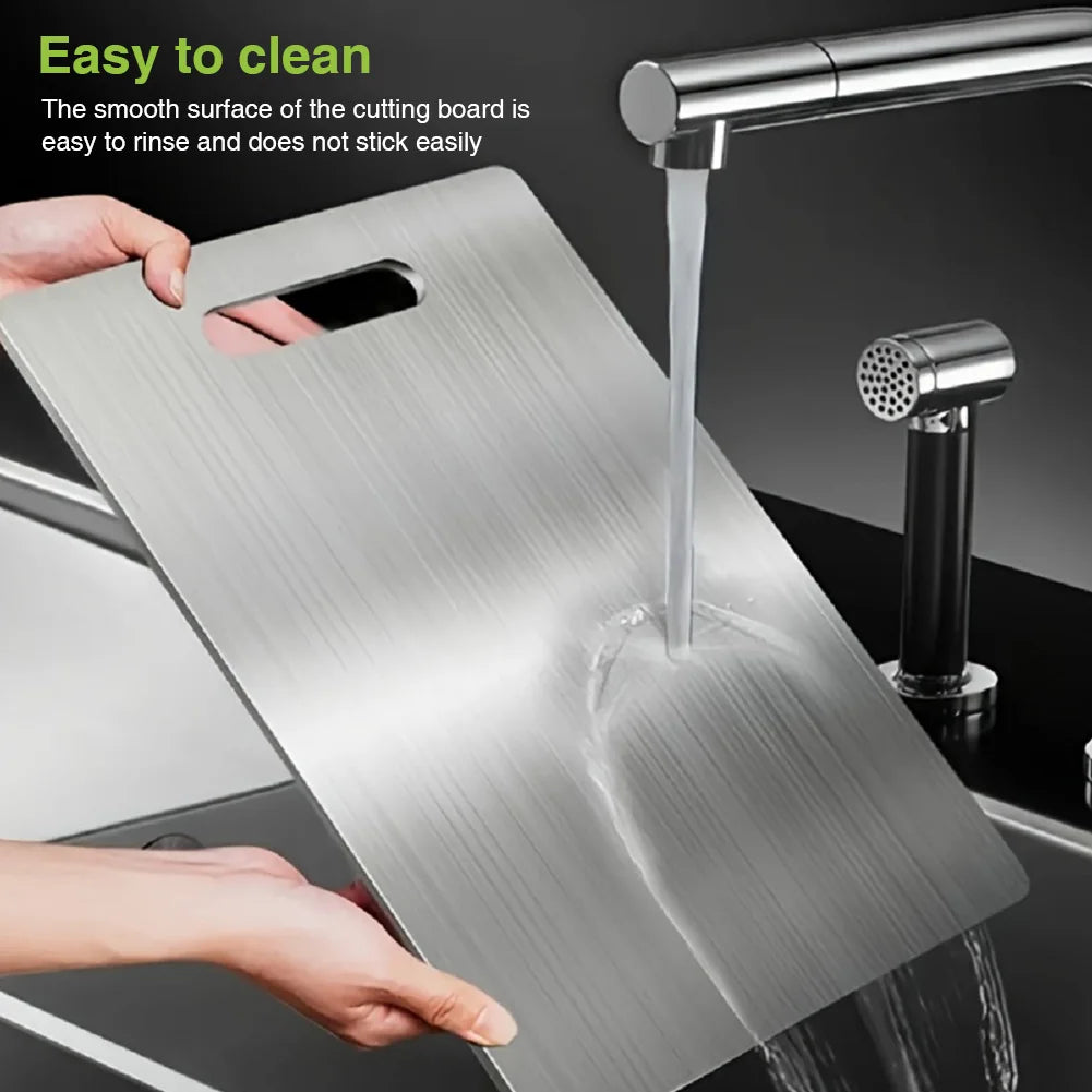 Alloet Double Sided Titanium Cutting Board With Handle