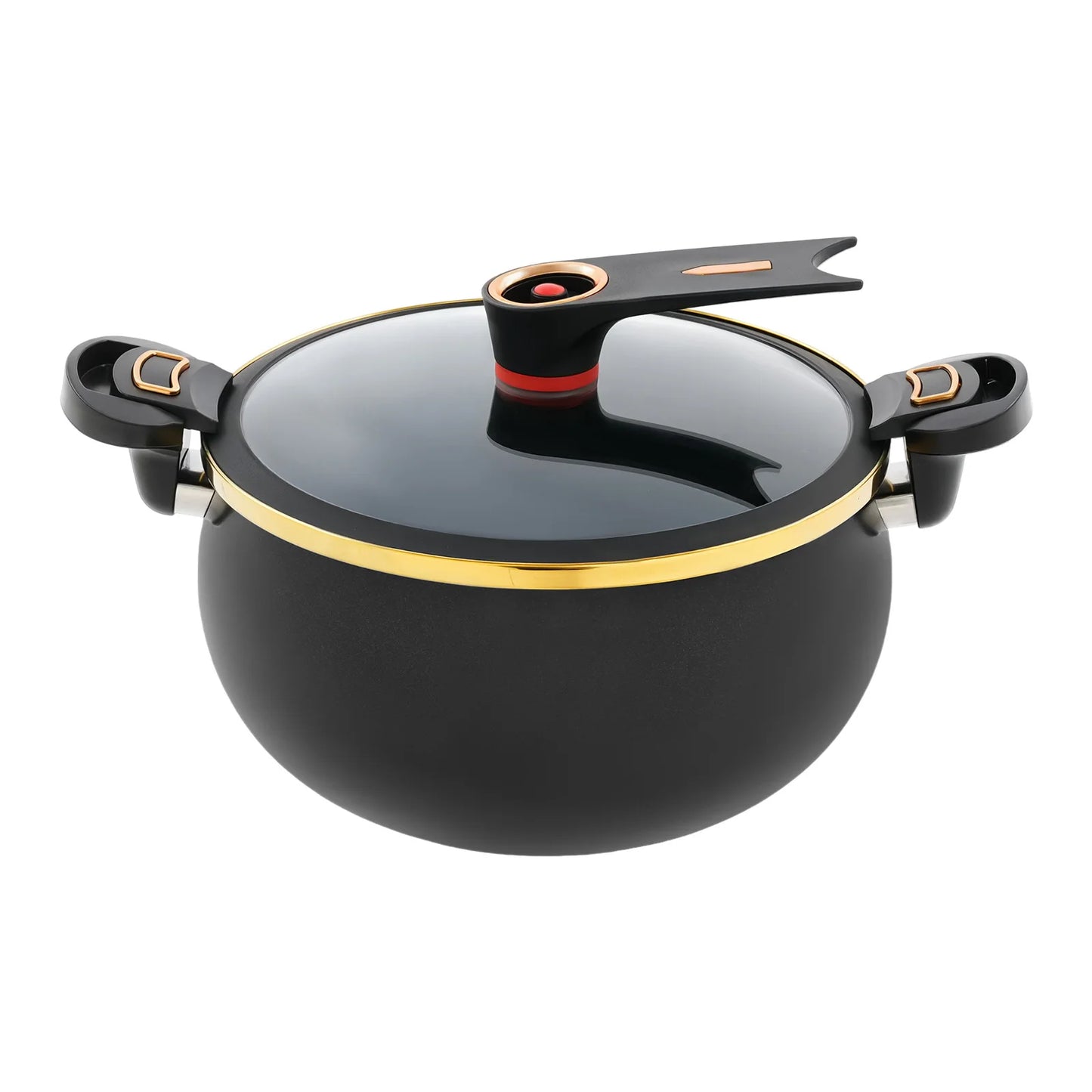 Iron Micro Pressure Cooker Nonstick With Auto Release Valve Induction