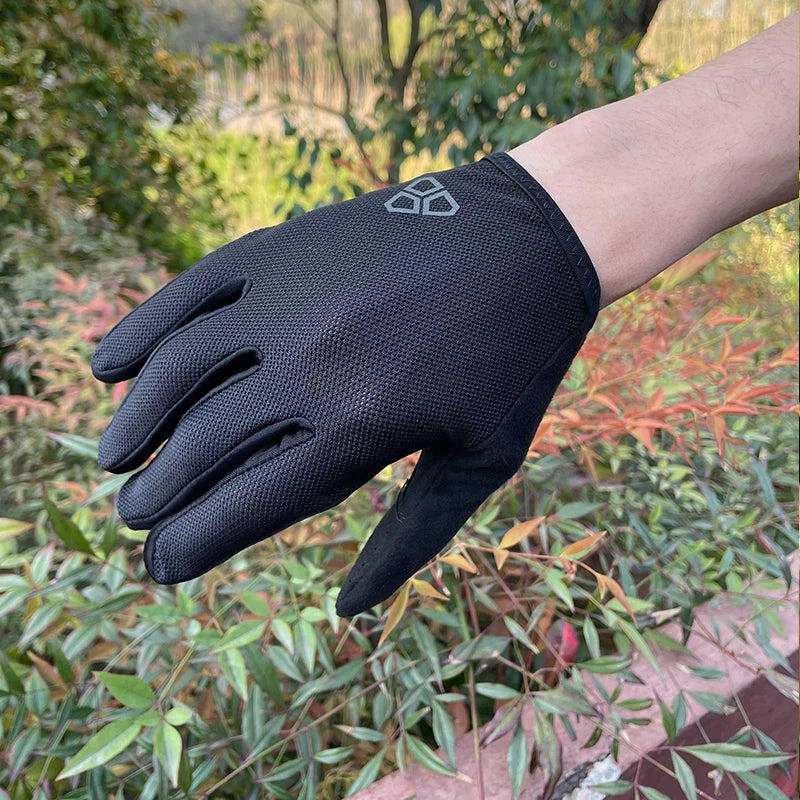 NONECN DUEECO Men Full Finger Cycling Gloves Touchscreen