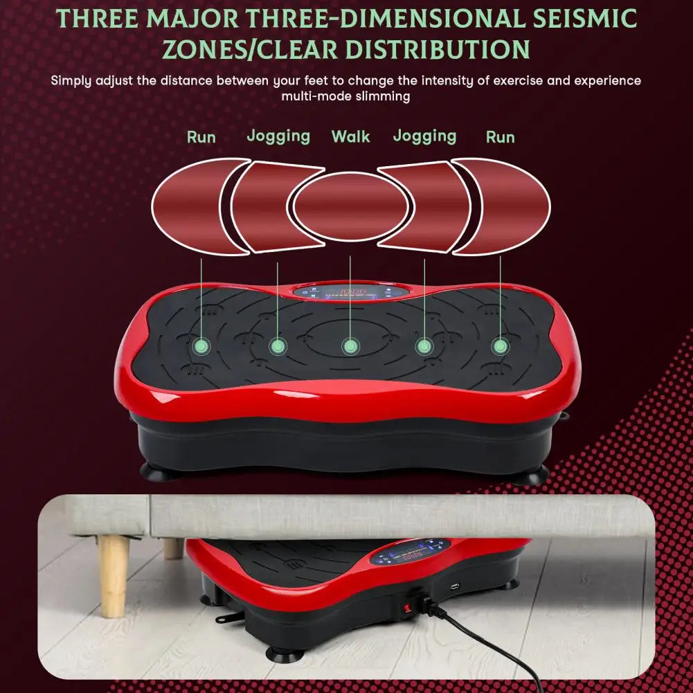 Power Waver Vibration Plate Exercise Machine, Vibrating Plate Machine for Lymphatic Drainage, Whole Body Vibration Plate Machine