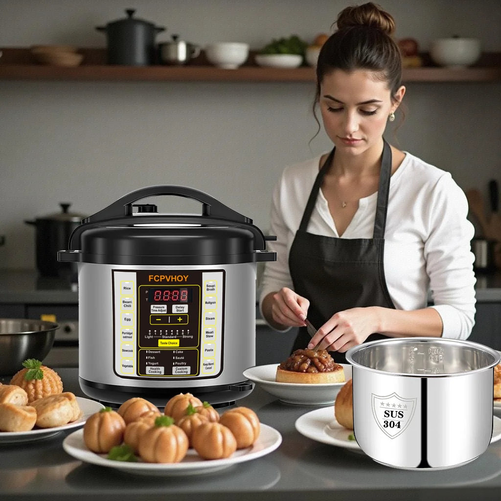 Electric Pressure Cooker 9 In 1 Safer Venting Stainless Steel