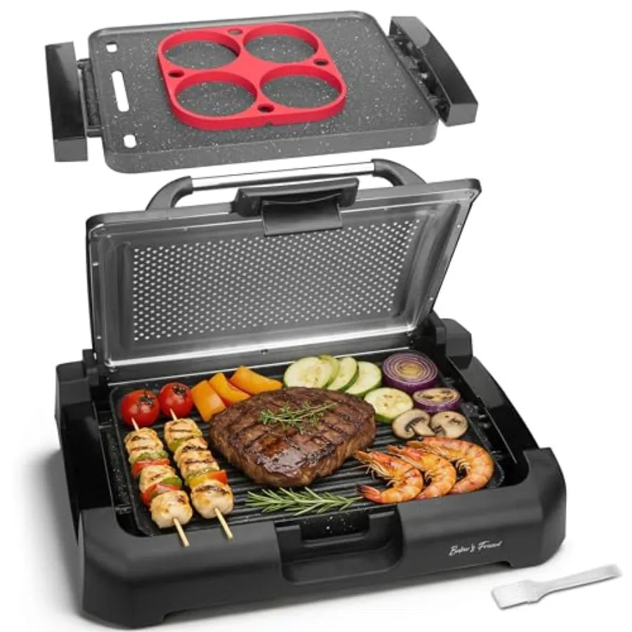 YAO HUI HUANG Searing Grill Griddle 2 in 1 Electric