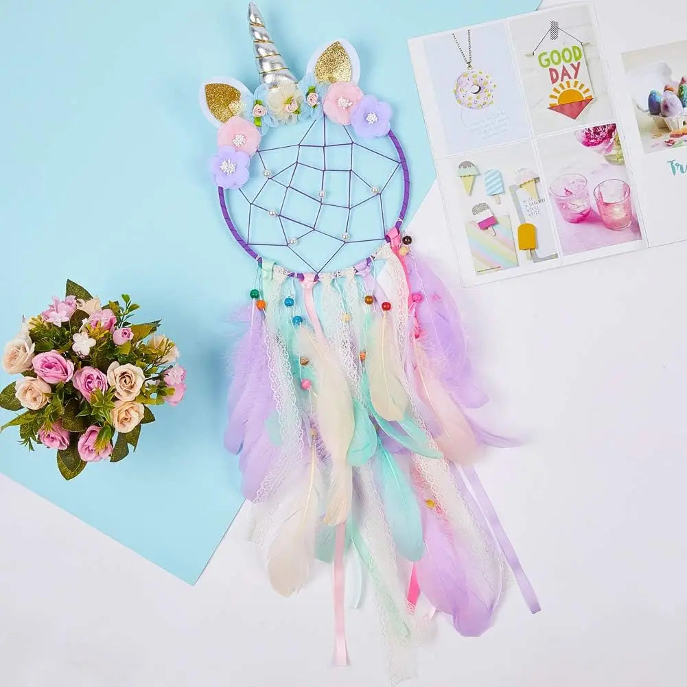 Unicorn Dream Catcher Wall Hanging For Girls Bedroom Nursery Decor