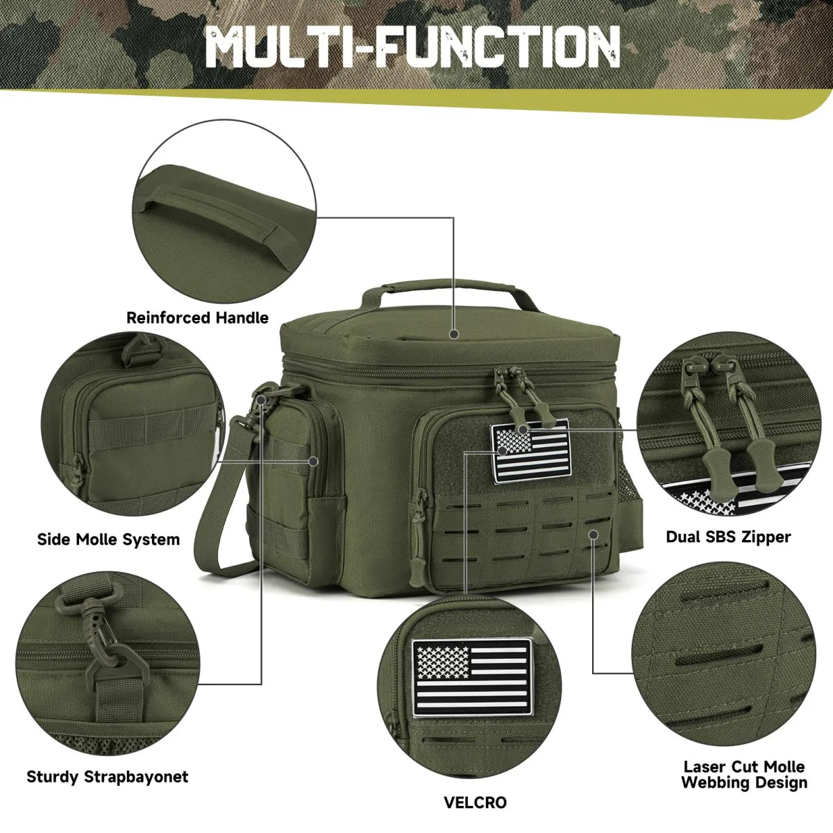 ReFire Gear Tactical Lunch Box Unisex Heavy Duty Insulated Bag