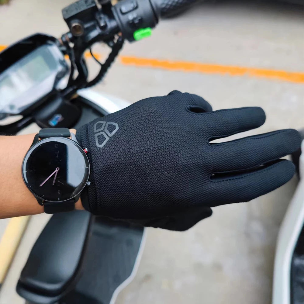 NONECN DUEECO Men Full Finger Cycling Gloves Touchscreen