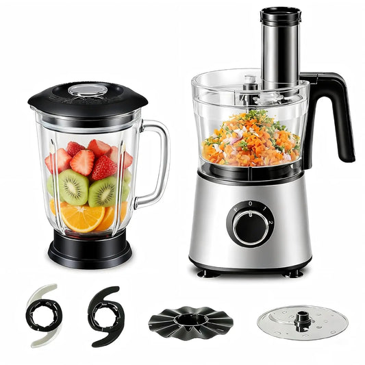 All In One Food Processor And Blender With Eight Attachments